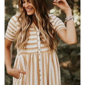 Roolee Cafe Stripe Dress